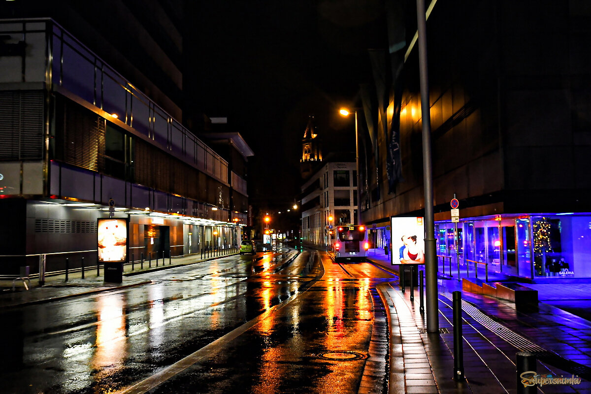 Огни ночного города..