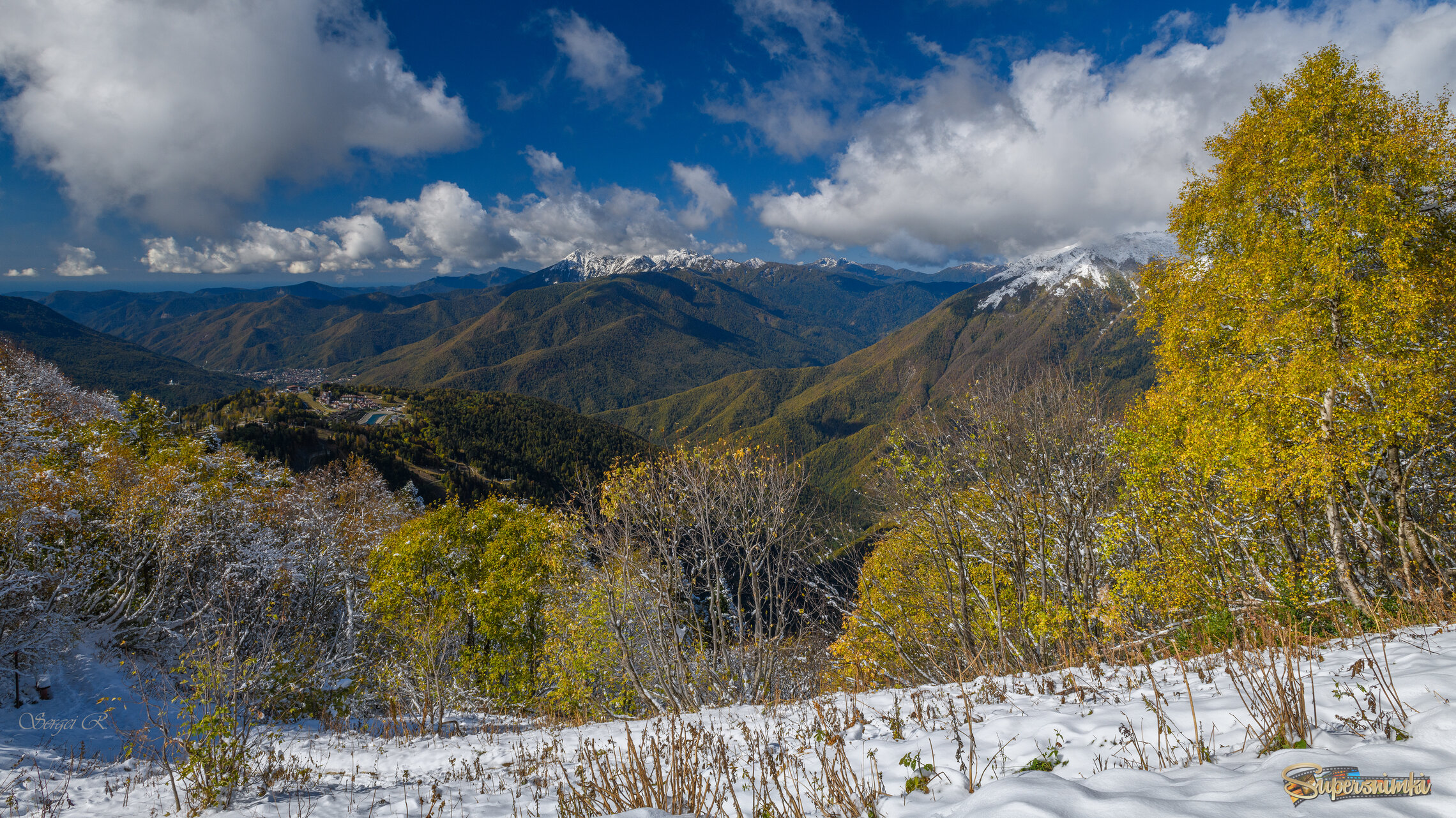 Первый снег в горах...