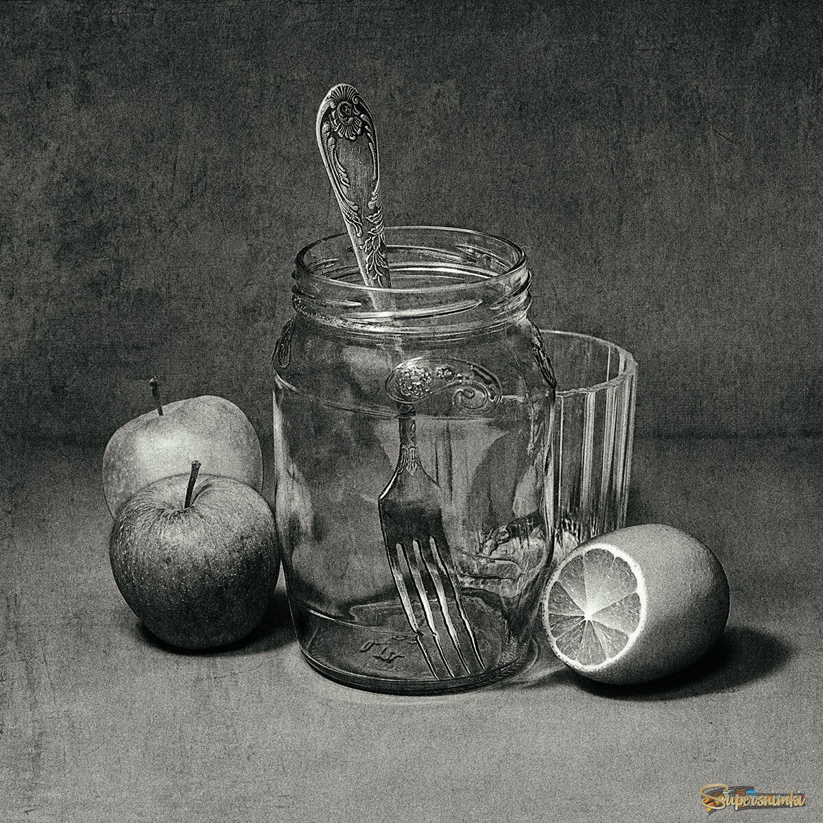 вилка в банке