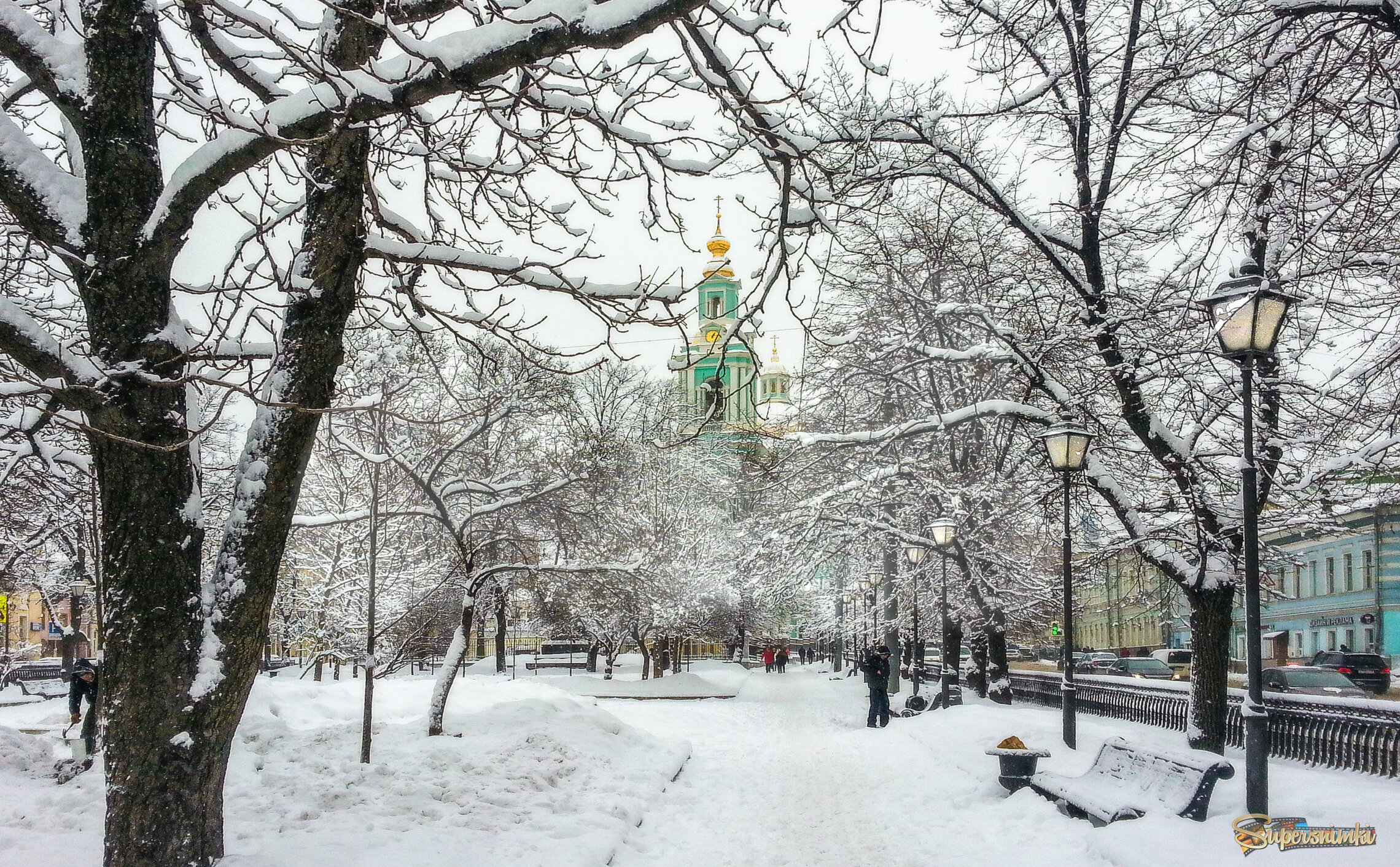 Зима в городе.
