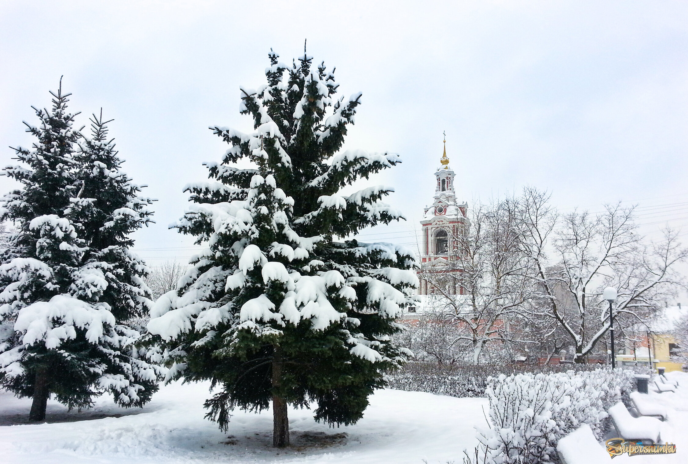 Зима в городе.