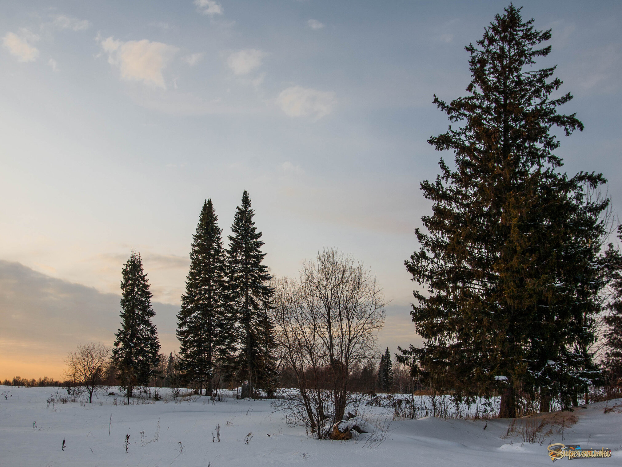 Тихий зимний вечер