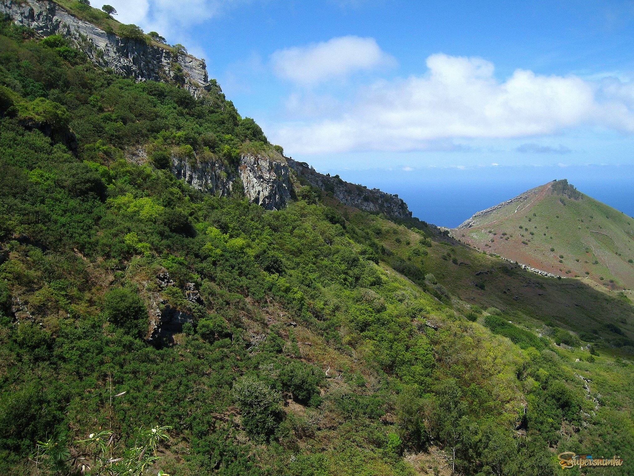 На острове Вознесения, заморской территории Великобритании.
