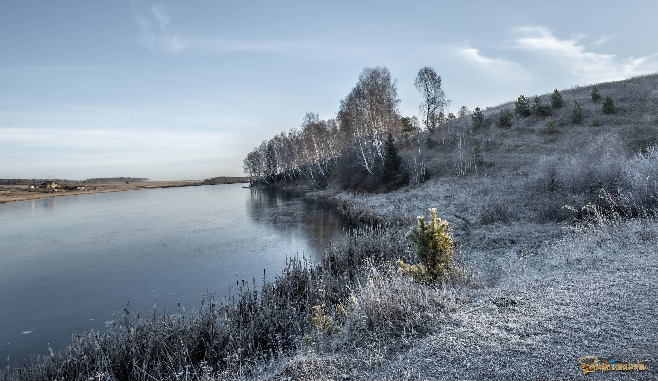 После  заморозка.