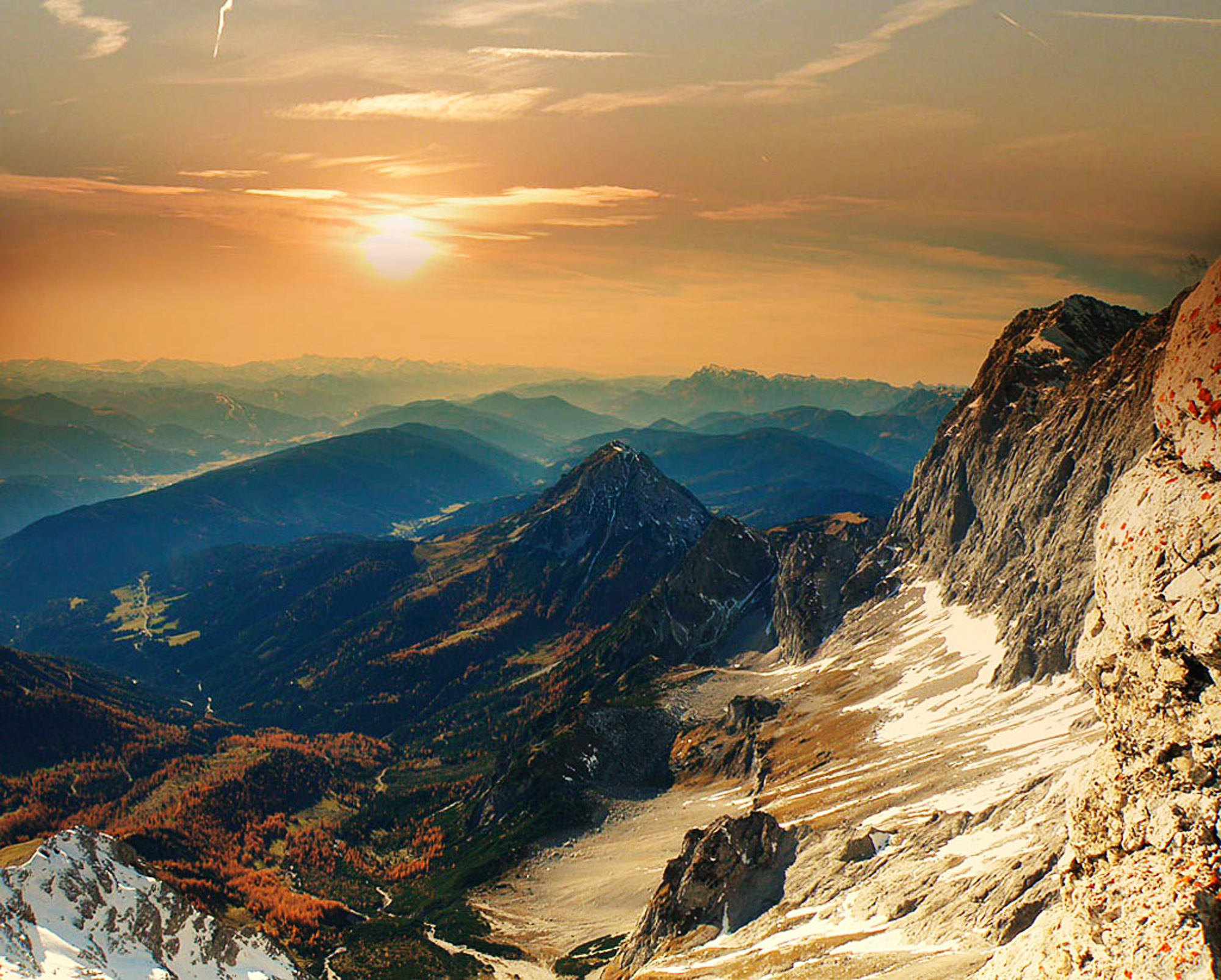 Горный закат.