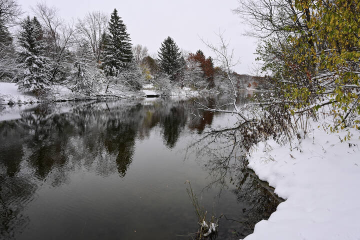 Когда выпал первый снег