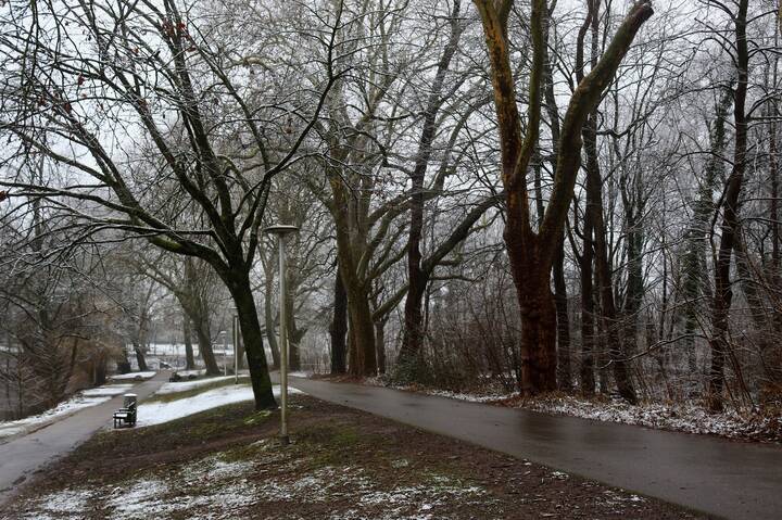 А за окном -- то дождь, то снег