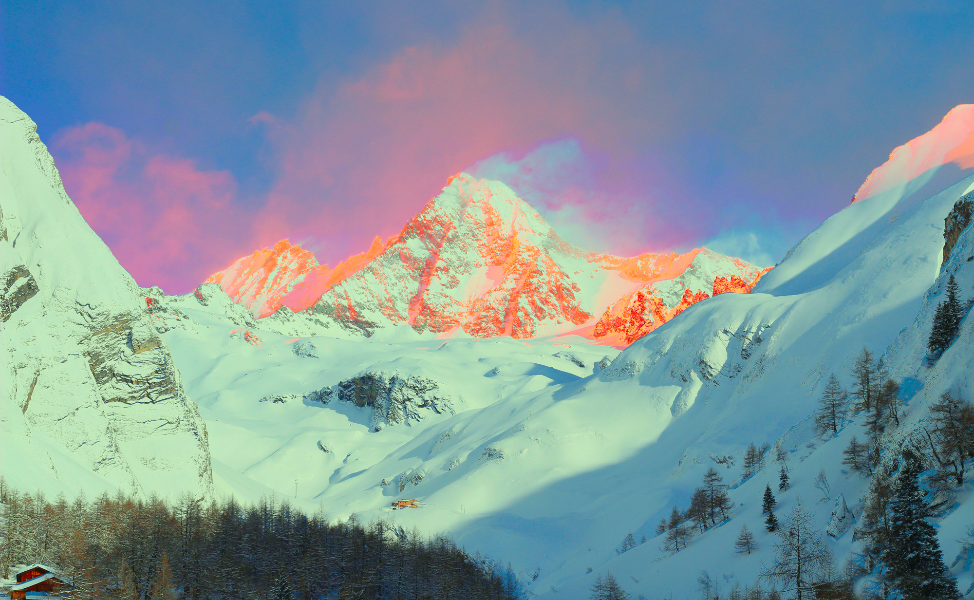 Рассветные лучи.