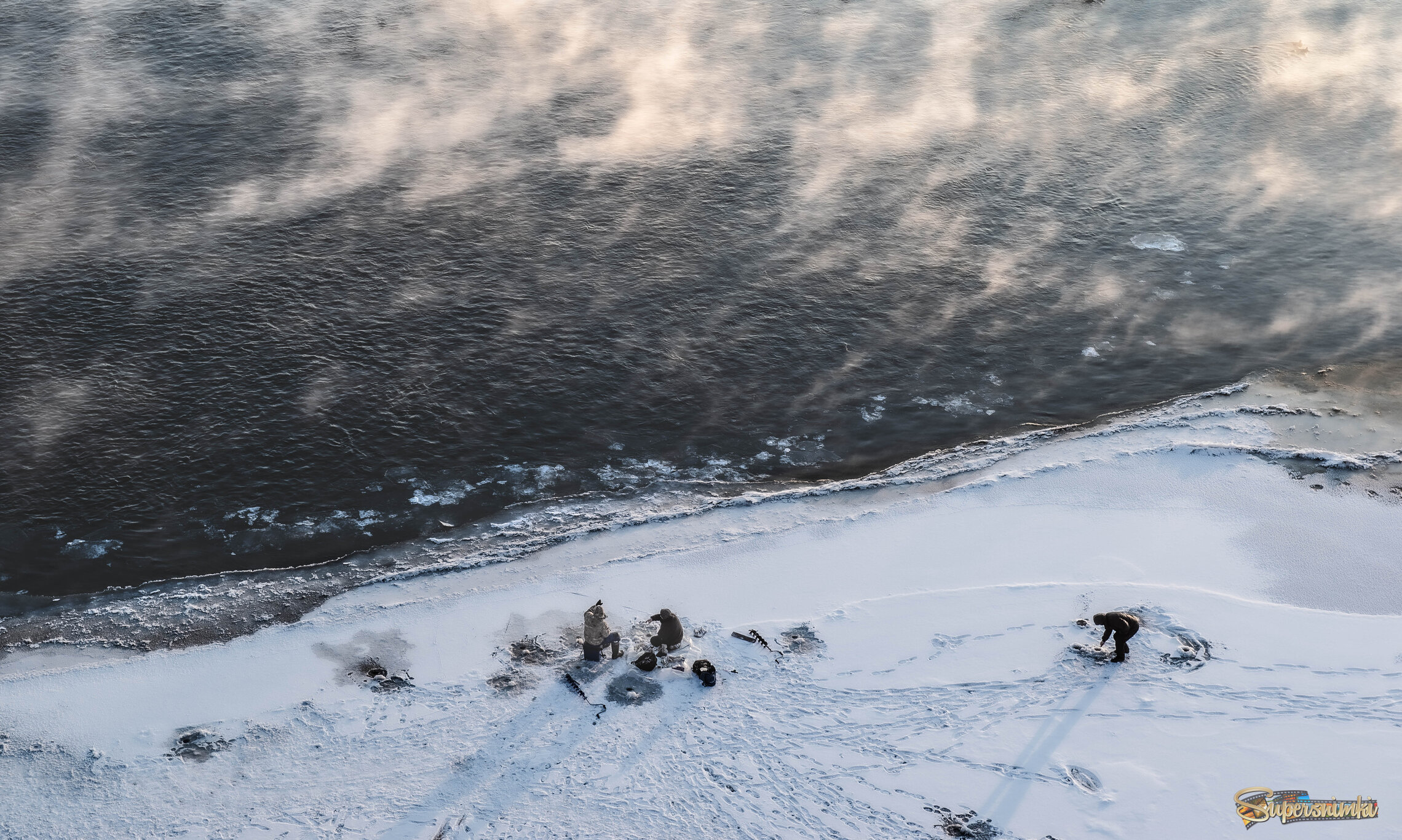 Утро на Енисее.