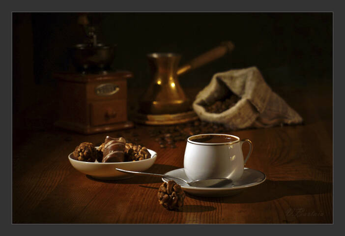 Чашечка ароматного кофе