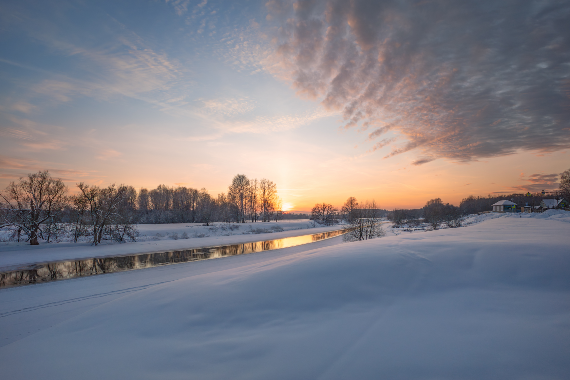 зимний закат