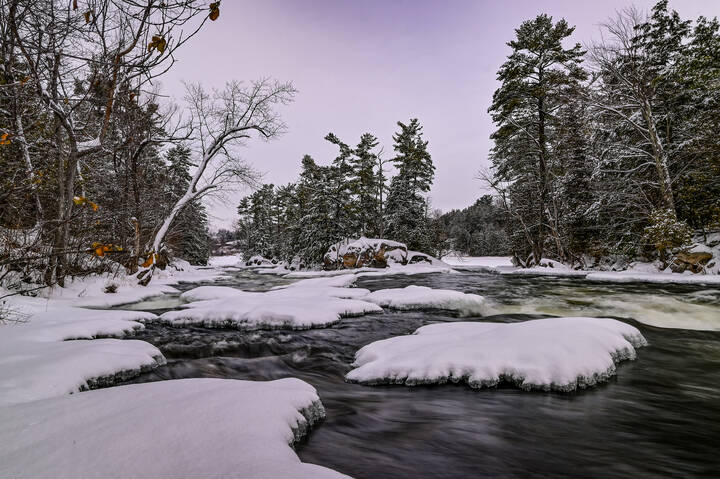 На зимних перекатах