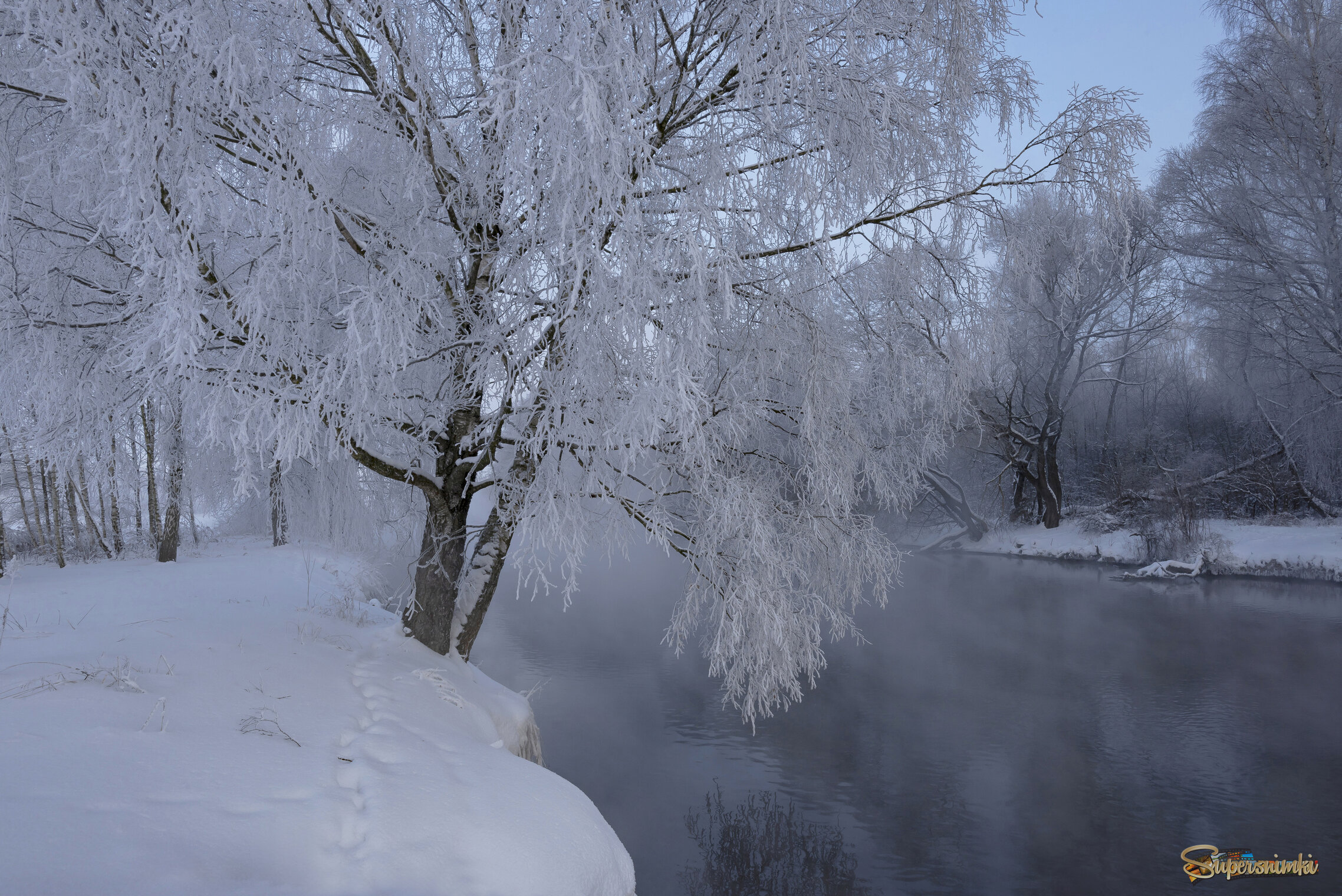 На зимней речке