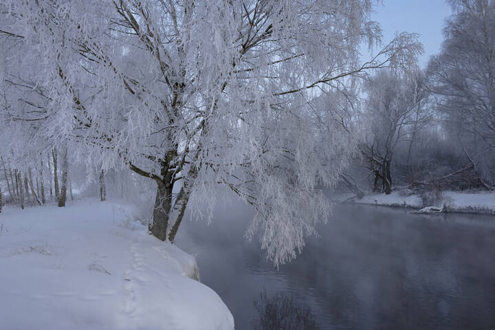 На зимней речке