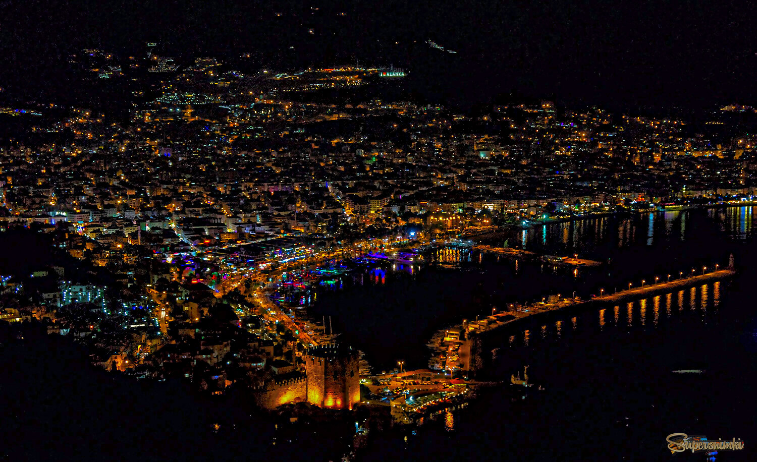 Ночная Алания -порт.. 