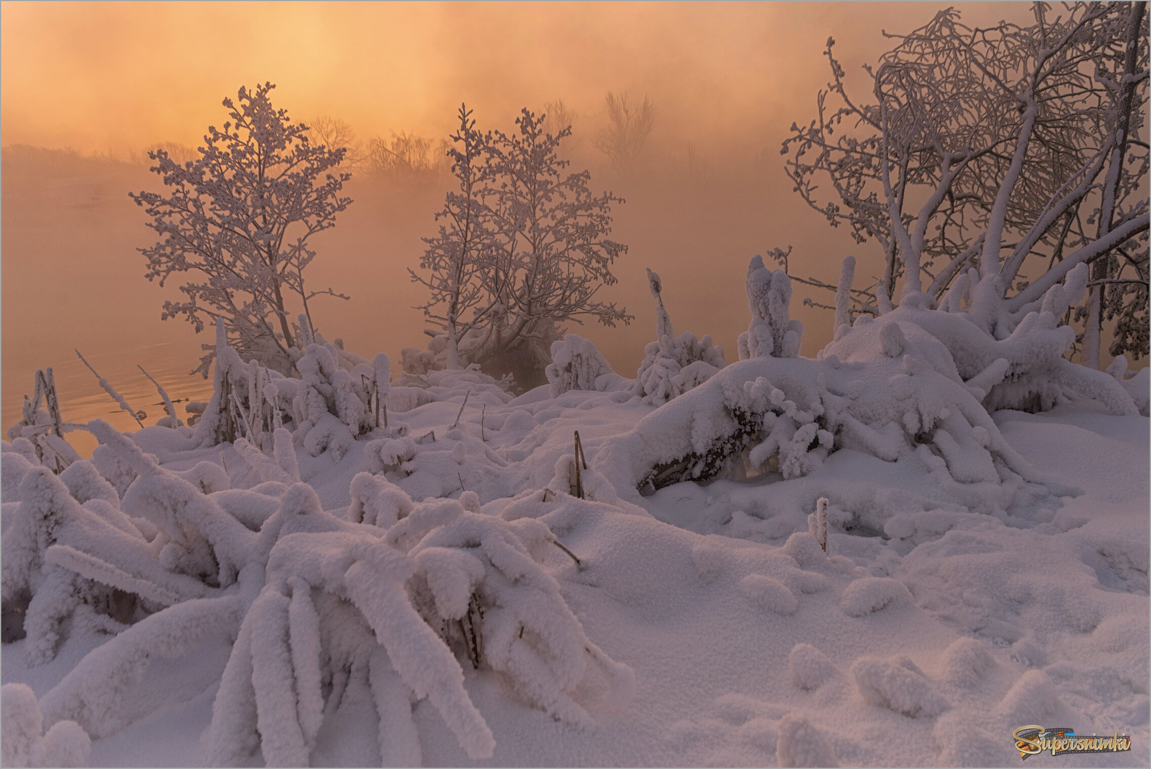 Золотой рассвет января.
