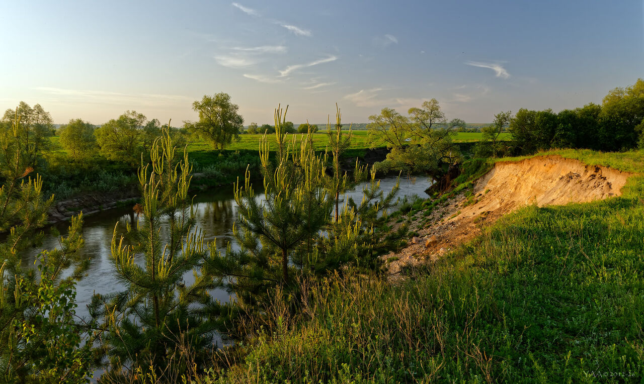 🏞 Кусочек Жиздры, 🌲ранним майским вечером.. 🌞