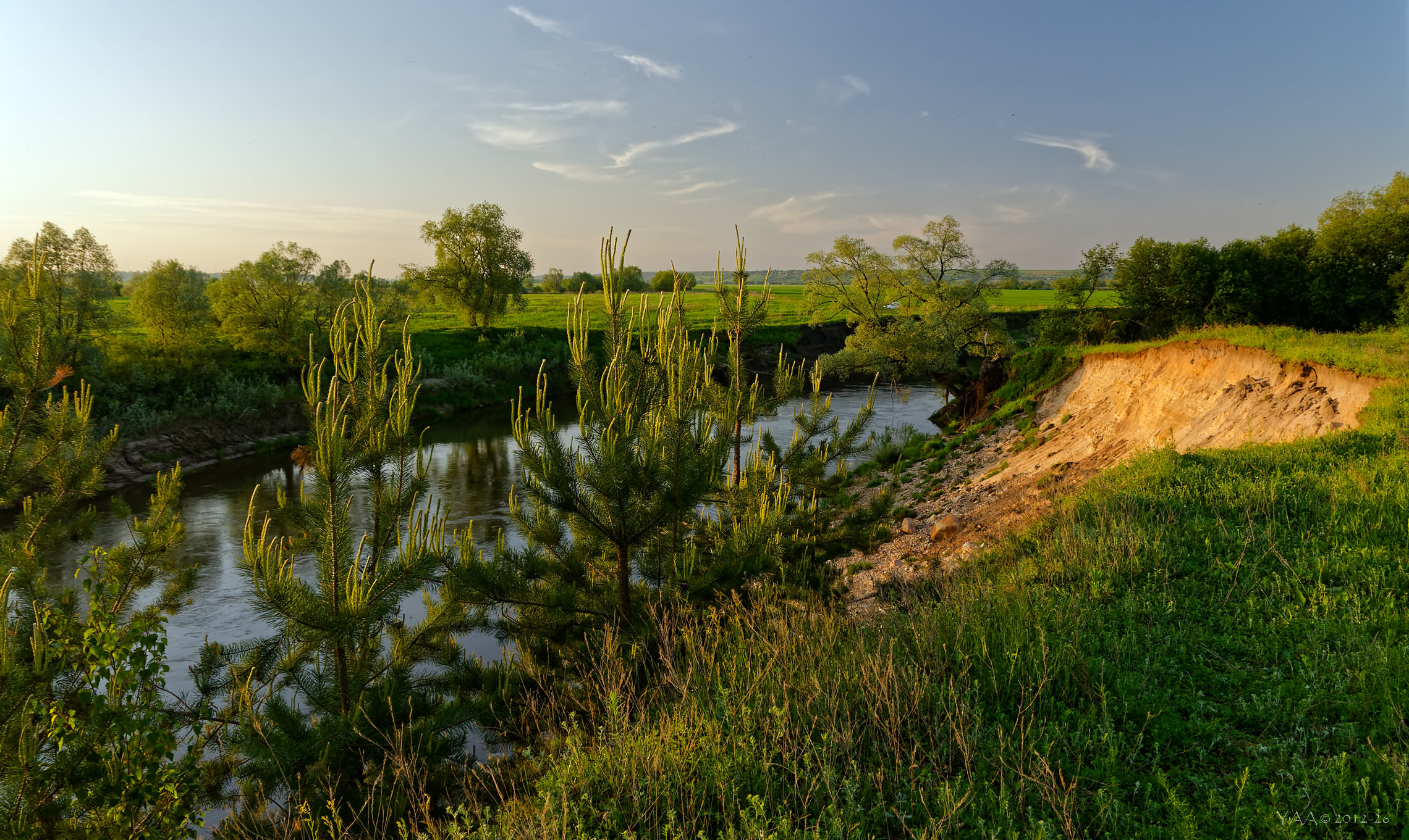 🏞 Кусочек Жиздры, 🌲ранним майским вечером.. 🌞