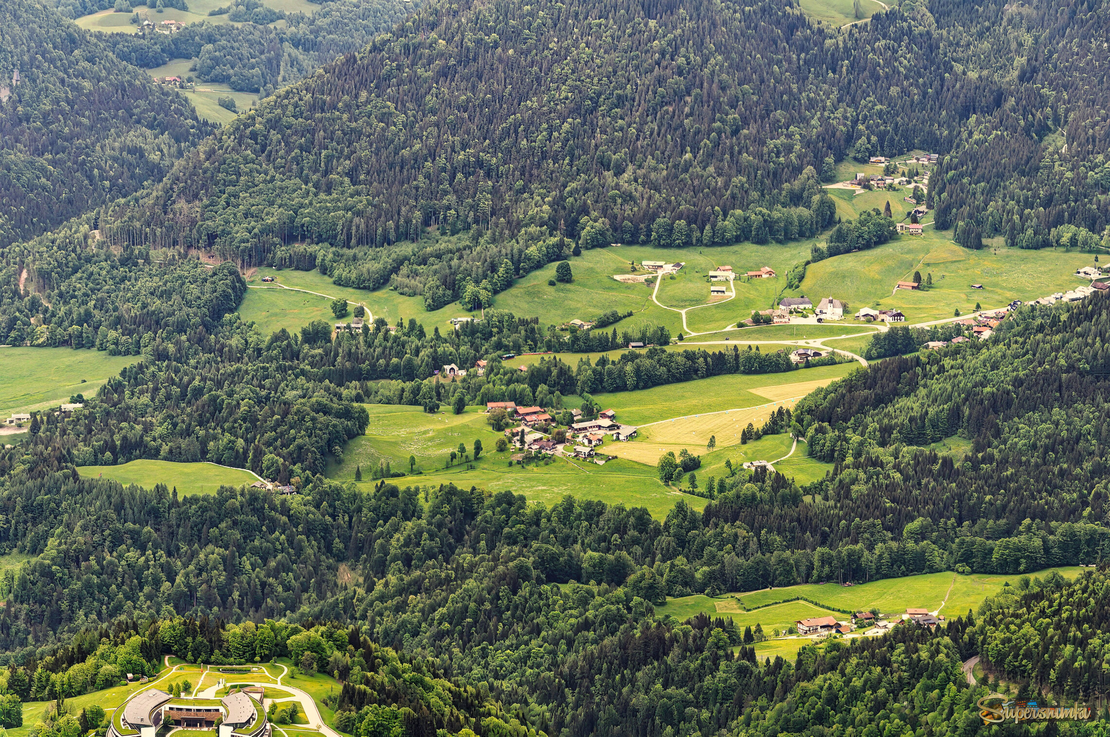 Альпы - Германия.  С высоты  1740м 