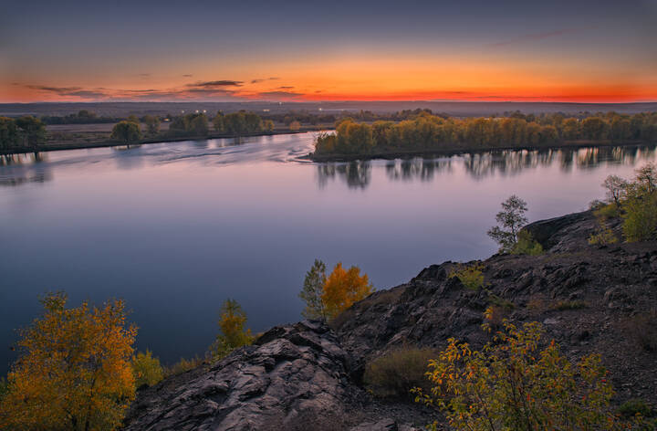 На закате 