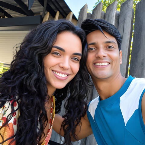 Romero Silva e Giovana Cordeiro na Globo