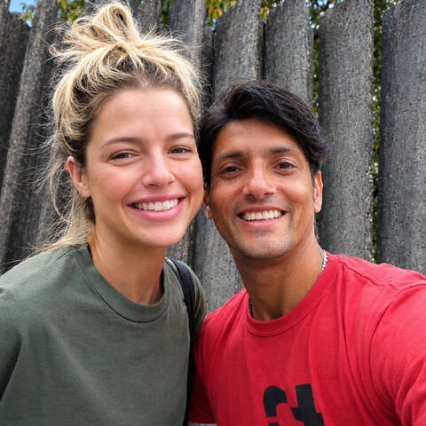 Romero Silva e Agatha Moreira na Globo