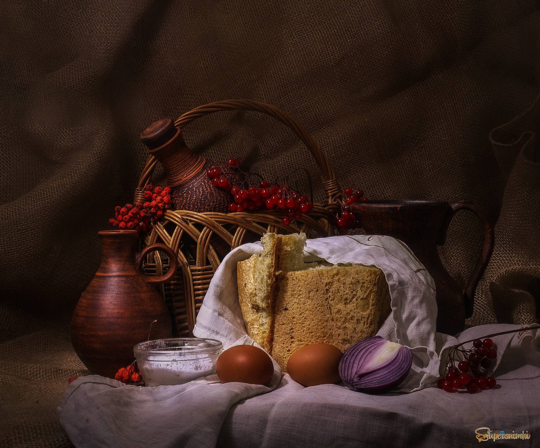 C хлебом
