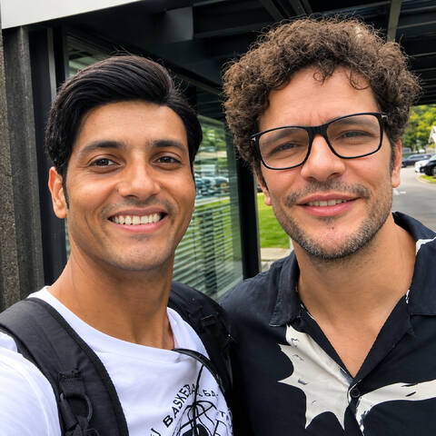 Romero Silva e Daniel de Oliveira na Globo