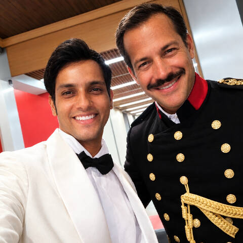 Romero Silva e Malvino Salvador na Globo