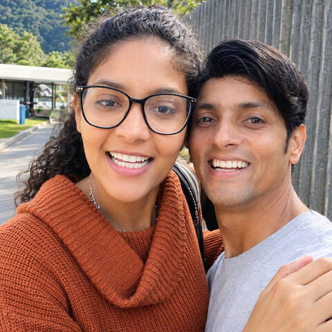 Romero Silva e Barbara Reis na Globo