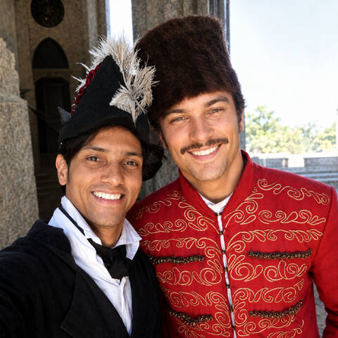 Romero Silva e Raphael Sander na Globo