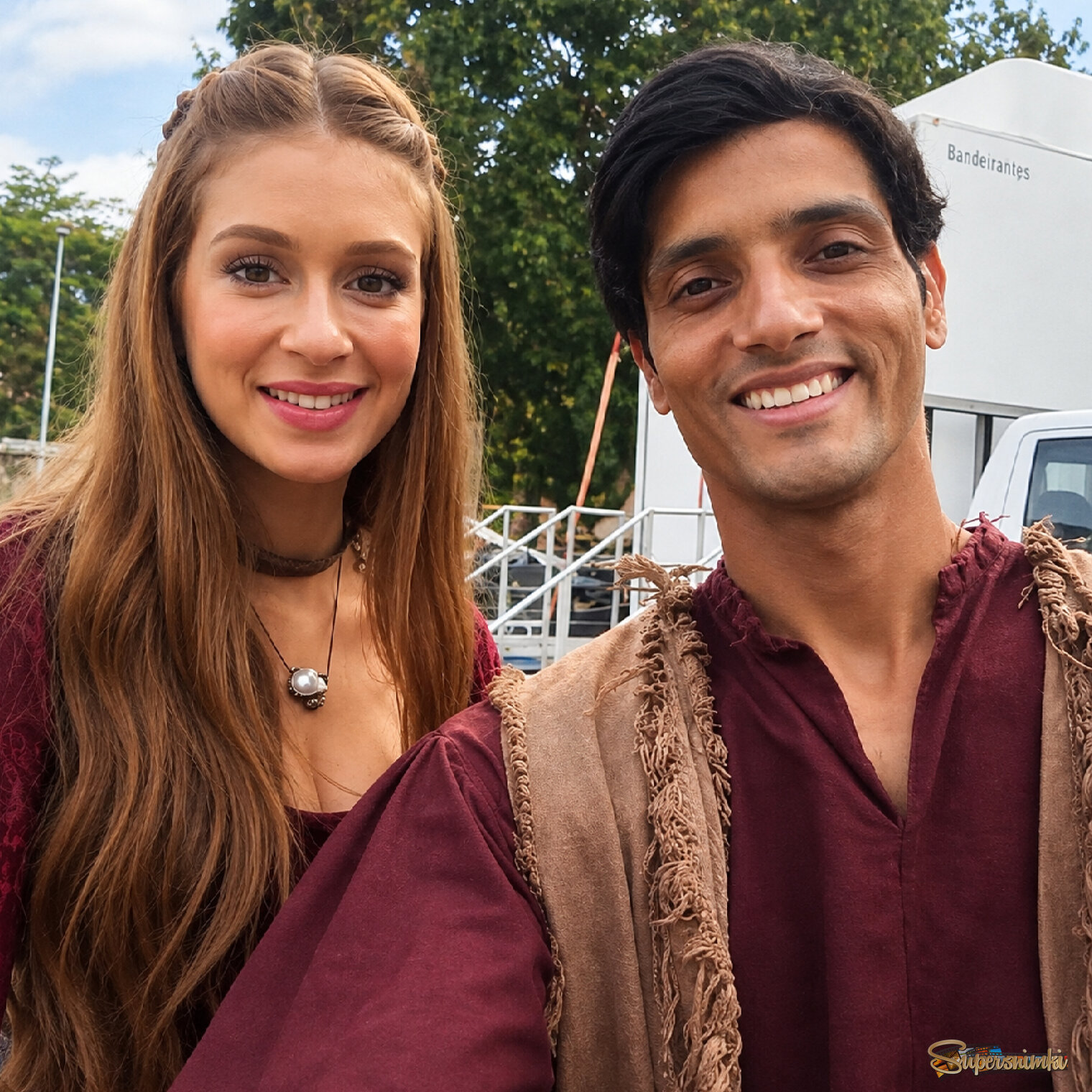 Romero Silva e Marina Ruy Barbosa na Globo