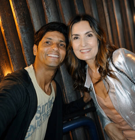 Romero Silva e Fatima Bernardes na Globo