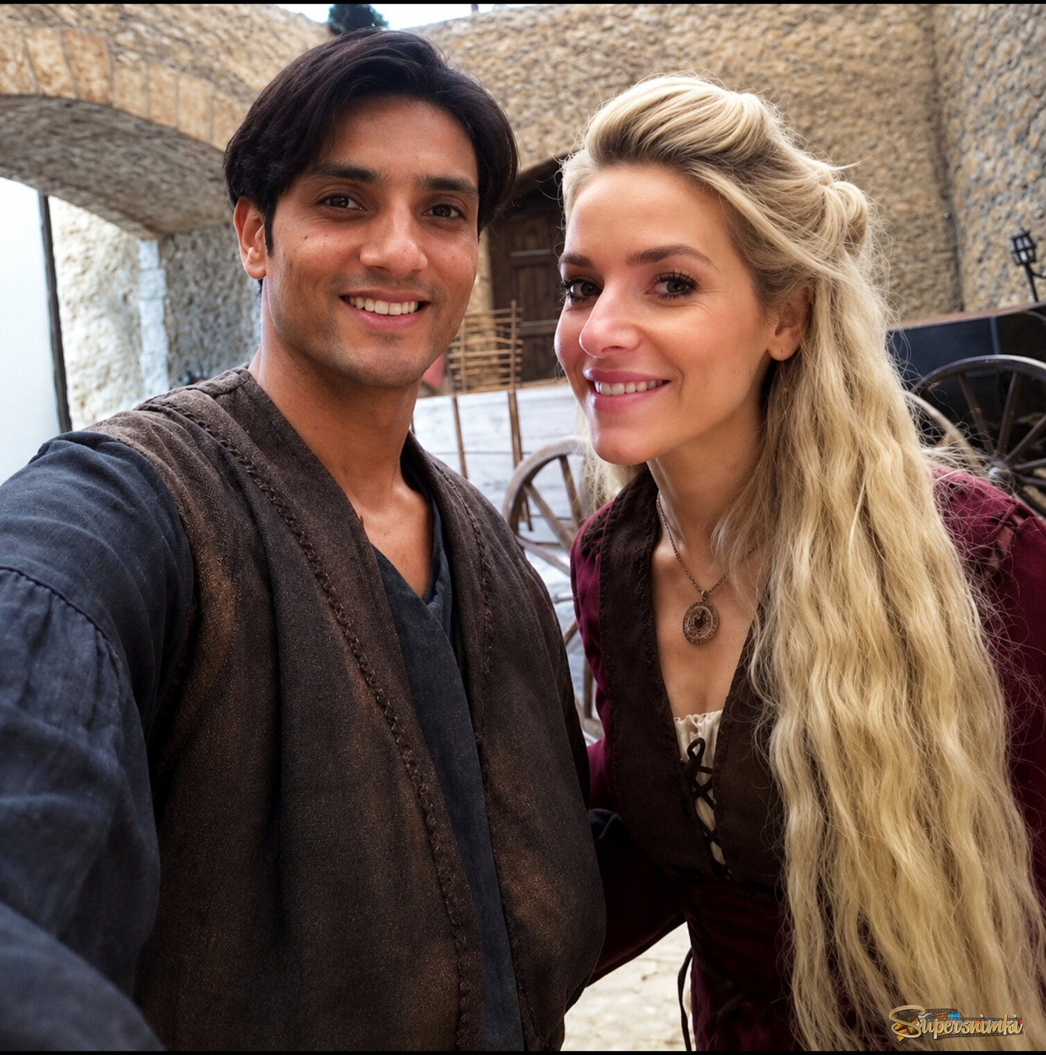 Romero Silva e Monique Alfradique na Globo
